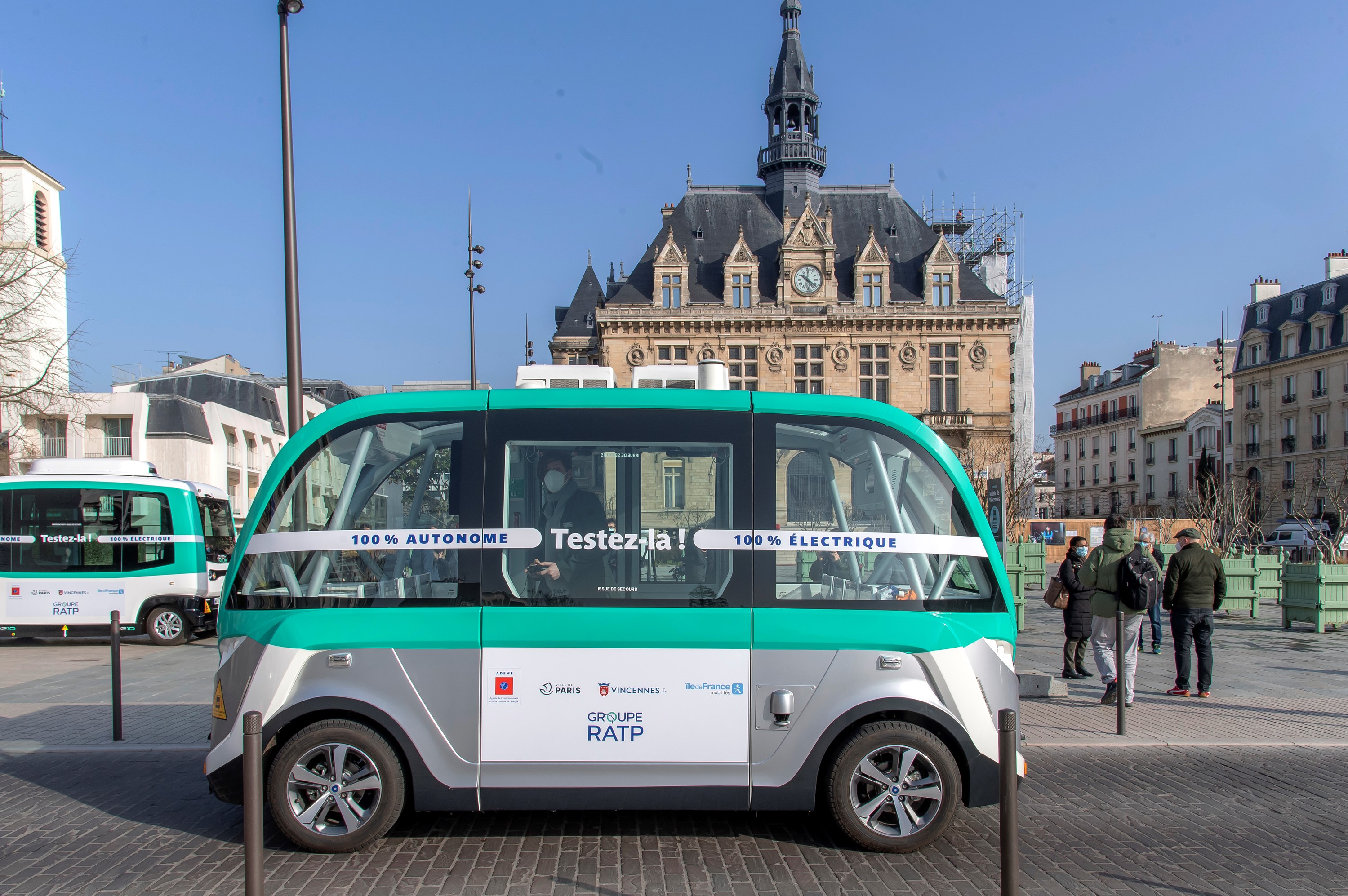 Première expérimentation d'un bus autonome pour la RATP