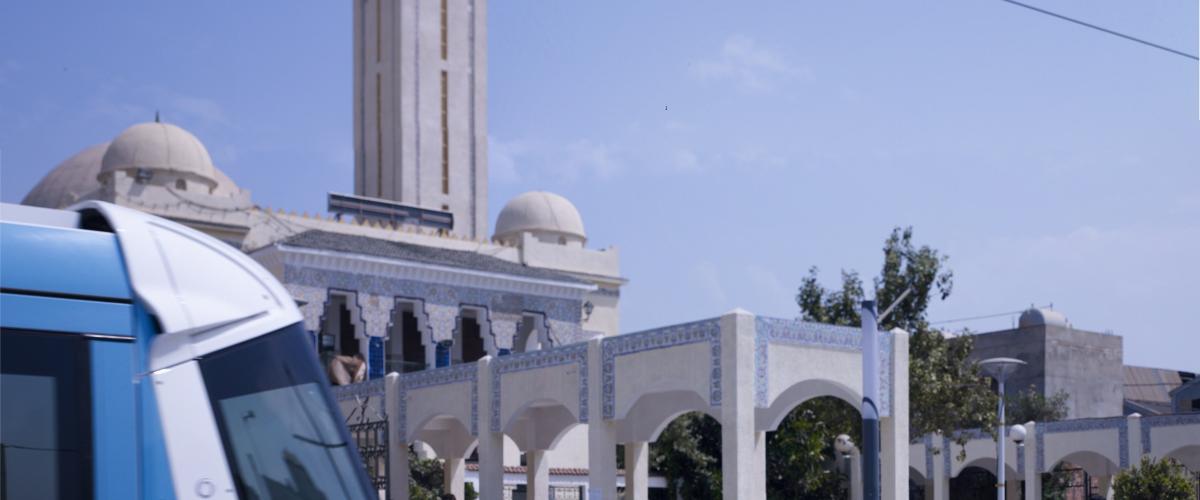 Alger Algérie Tramway mobility in action