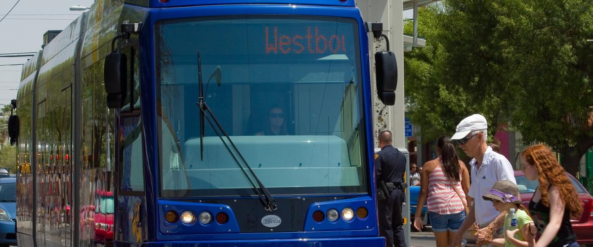 Le tramway de Tucson, Arizona, en mobilité