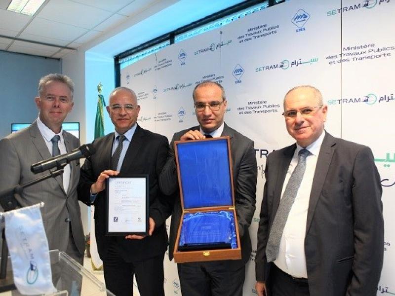 Ceremony ISO 9001:2015 - Setram - tramway Algeria - RATP Dev