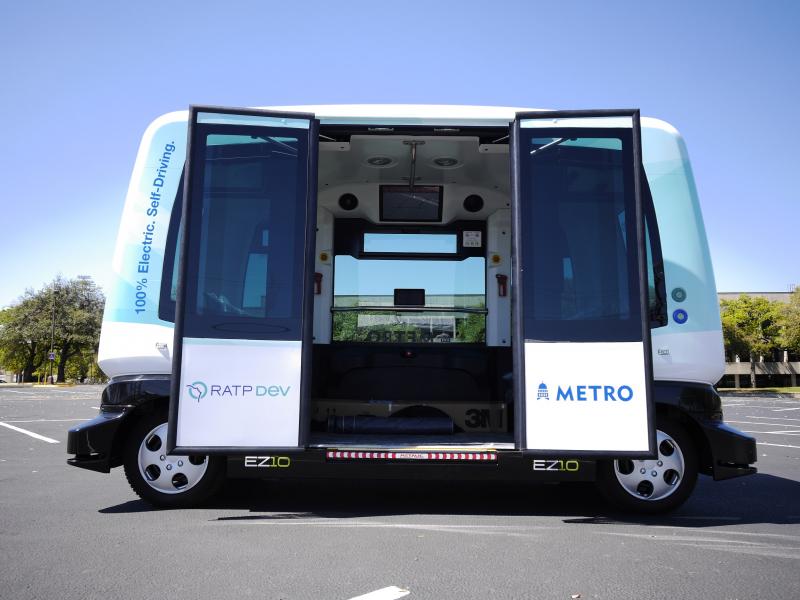 Austin Texas RATP Dev America autonomous shuttle