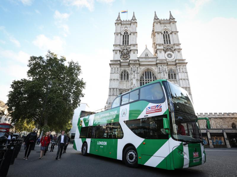 Premier bus électrique de The Original Tour