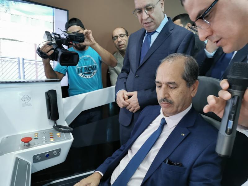 Setram - Minister of Public Works and Transports of Algeria - Wali of Algiers - RATP Dev - tramway driving simulator