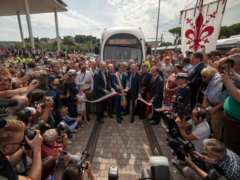 Inauguration GEST tram Florence RATP Dev